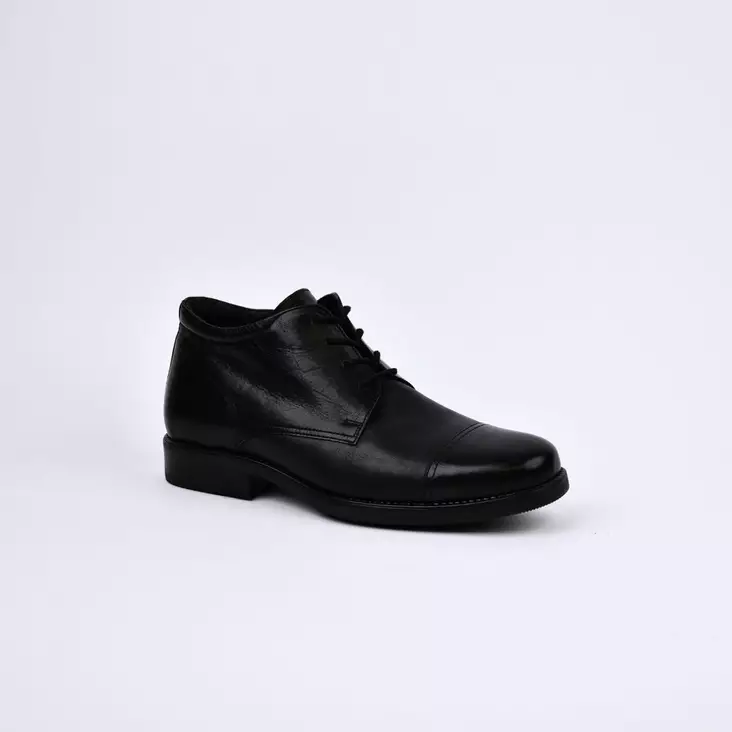 TOPMAN Nauhalliset Nilkkurit Musta Nahka - Miesten nauhalliset kävelykengät - 20032-15HU - 1