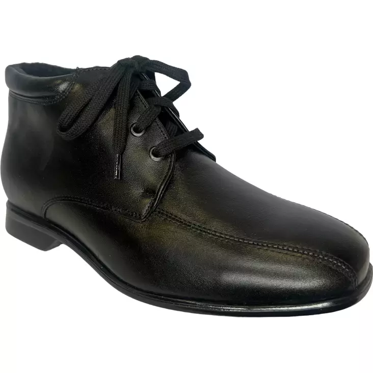 TOPMAN XXL Nauhalliset Nilkkurit Musta Nahka - Miesten nauhalliset kävelykengät - 20822-15HU - 1