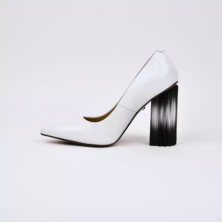 BRAVO Juhla-avokkaat Valkoinen Nahka - Naisten juhlakengät - 713244-V - 2