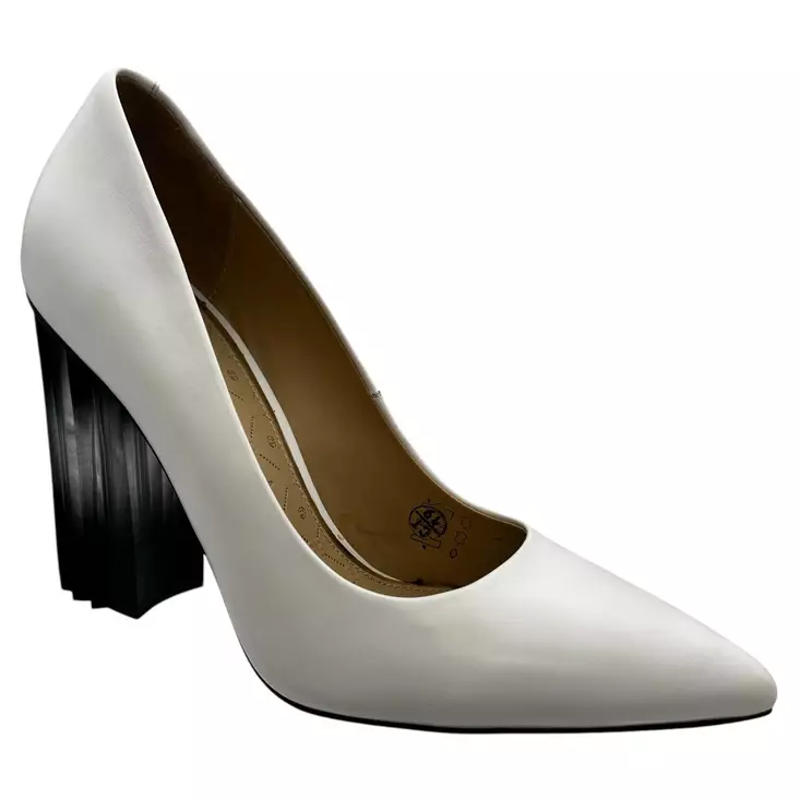 BRAVO Juhla-avokkaat Valkoinen Nahka - Naisten juhlakengät - 713244-V - 1