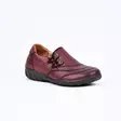 G-COMFORT Kävelykengät Burgundy Nahka - Naisten nauhattomat kävelykengät - P-9813-Burgundy - 1